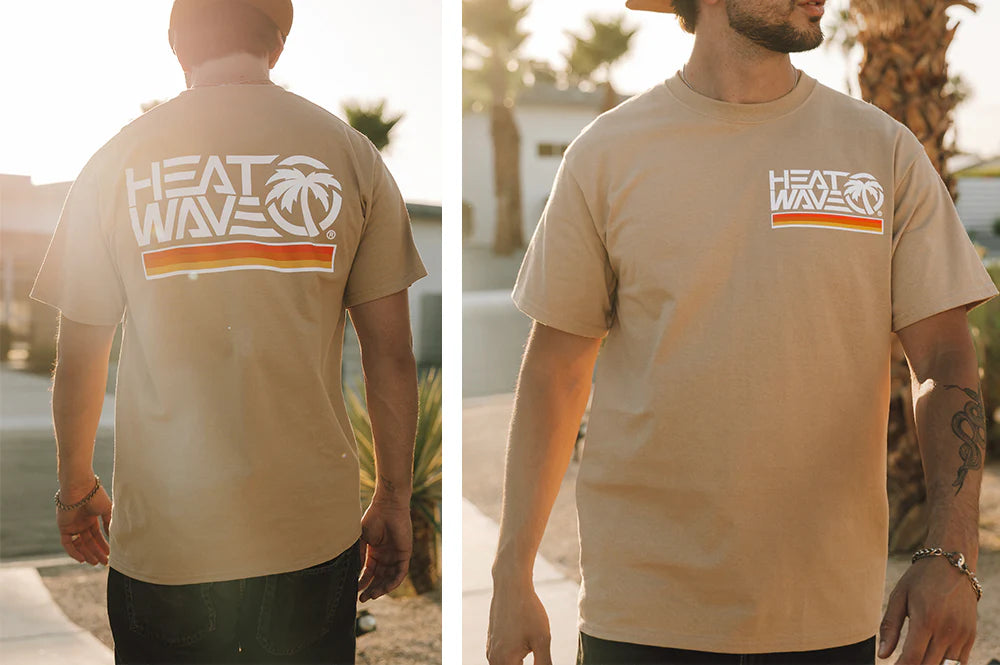 HWV TEE: Tan Retro Stripe