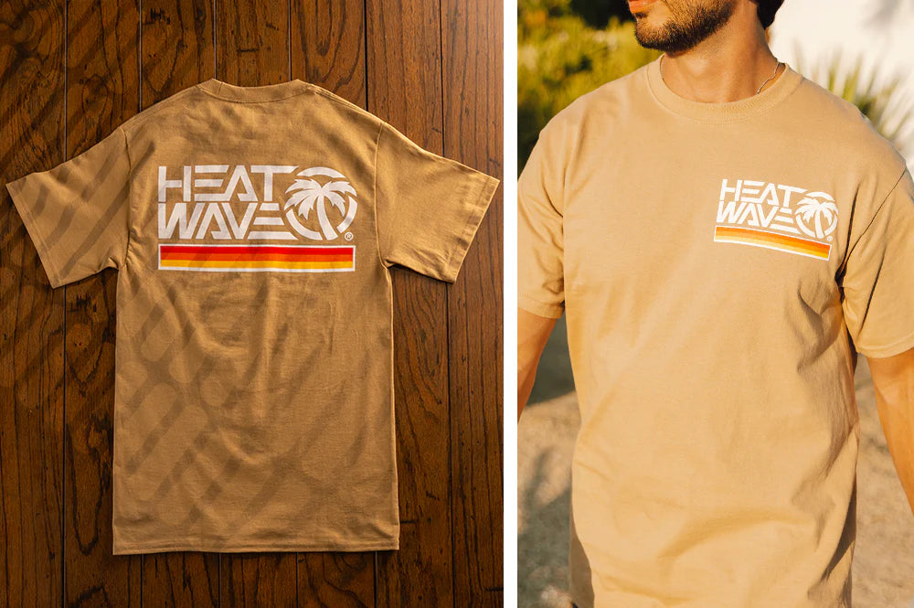 HWV TEE: Tan Retro Stripe