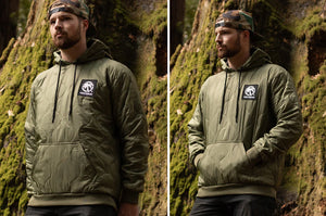 Gelombang Haba Woobie Hoody: OD Green