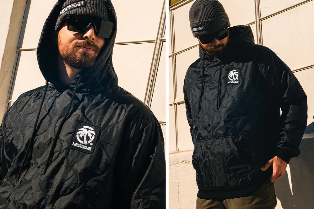 Heat Wave Woobie Hoody: Black