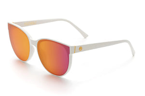 CARAT SUNGLASSES: White x Rose Gold