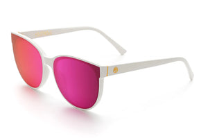 CARAT SUNGLASSES: White x Spectrum