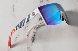 LAZER FACE SUNGLASSES WHITE: RWB Fireblade Customs