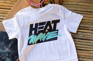 HWV KIDS WHITE TEE: Wave