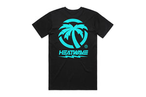 HWV: Black x Teal Bolt Tee