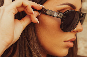 SUPERCAT SUNGLASSES: Granite x Black