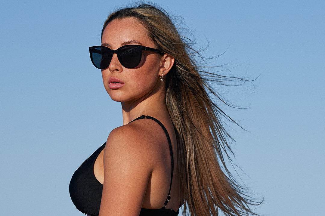 CARAT SUNGLASSES: Black Frame x Black