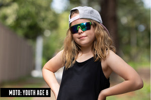 LAZER FACE SUNGLASSES KIDS: Black Splash