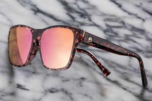 MARILYN-SONNENBRILLE: Rosa Schildkröte x Roségold