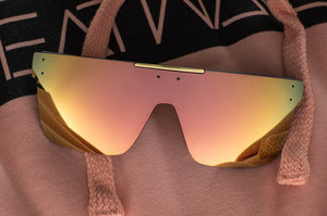 QUATRO SUNGLASSES: Rose Gold