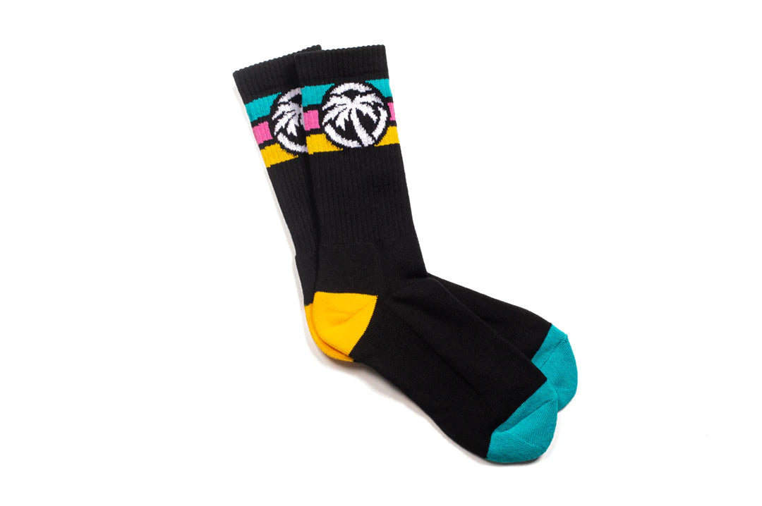 HWV 4 SPEED SOCKS: Teal/Pink/Gold