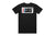 HWV: Black Tri Stacker RWB Tee