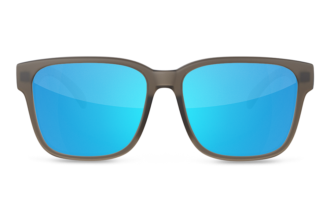 APOLLO SUNGLASSES: Frosted Smoke x Galaxy Blue