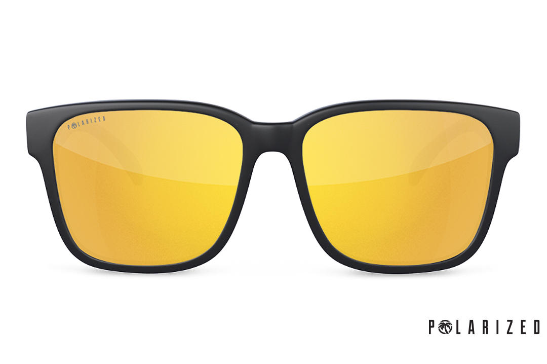 APOLLO SUNGLASSES: Black Gold Rush Lens