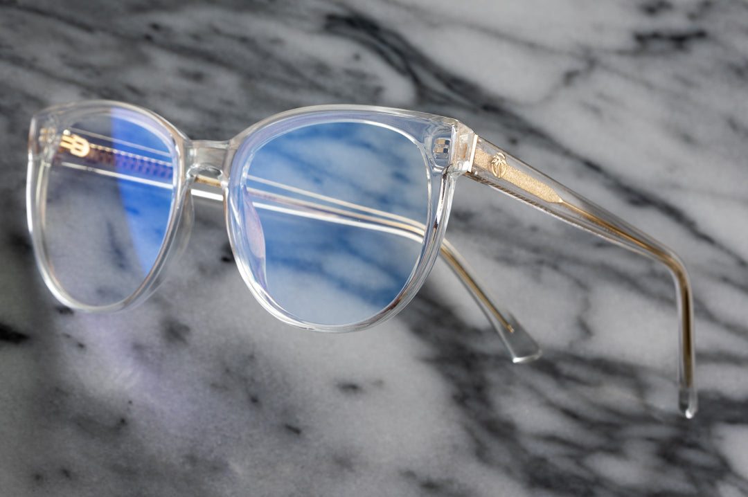 CARAT SUNGLASSES: Clear Frame x Bluelight Blocking