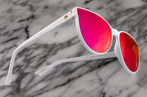 CARAT SUNGLASSES: White x Spectrum