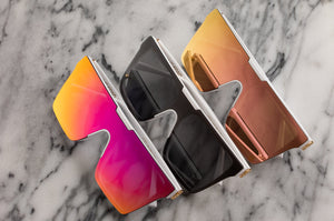 CLARITY SUNGLASSES: White Frame x Rose Gold