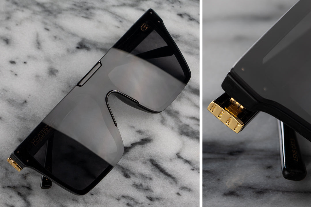 CLARITY SUNGLASSES: Black Frame x Black