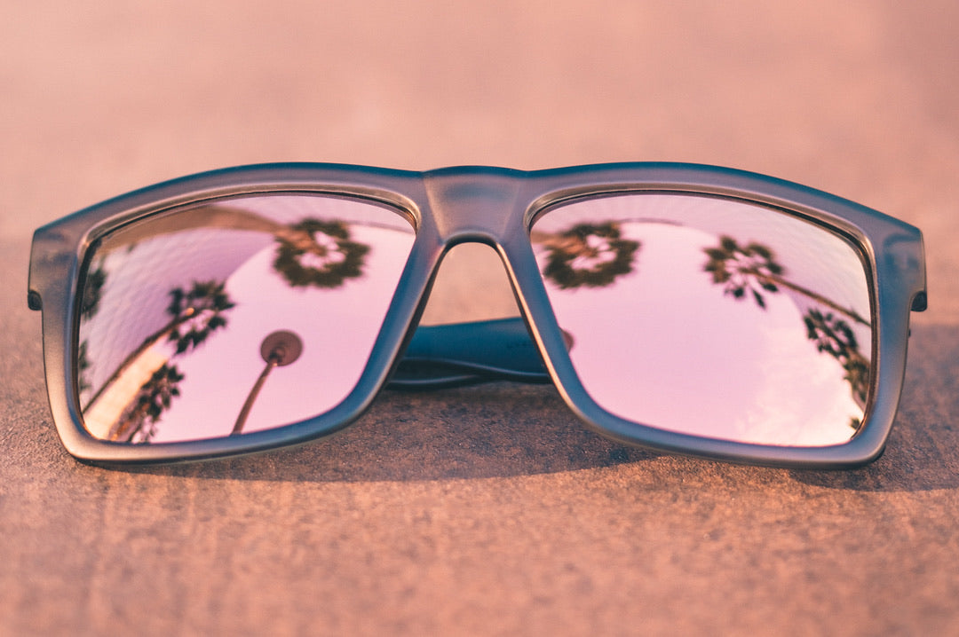 VISE SUNGLASSES: Frosted Smoke x Rose Gold