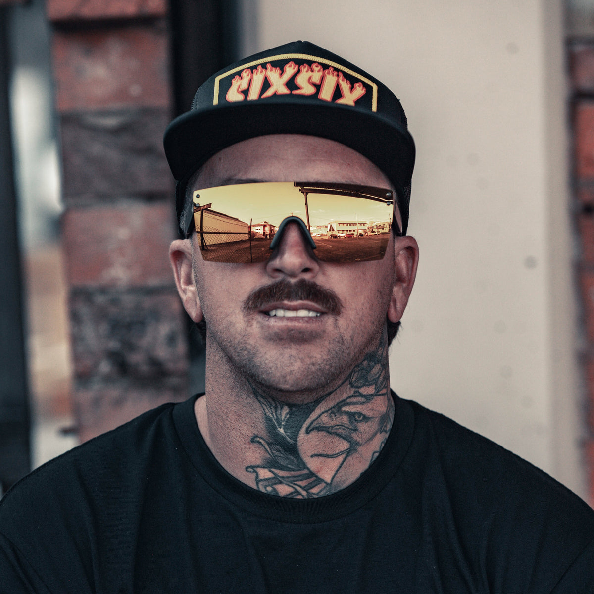 LAZER FACE SUNGLASSES: Gold Rush