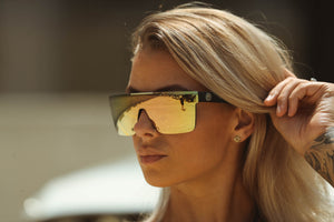 QUATRO SUNGLASSES: Rose Gold