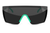 LAZER FACE SUNGLASSES: Aqua Splash x Black