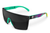 LAZER FACE SUNGLASSES: Aqua Splash x Black