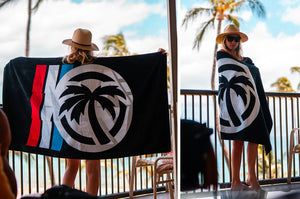 HWV BEACH TOWEL: Tri Stacker RWB